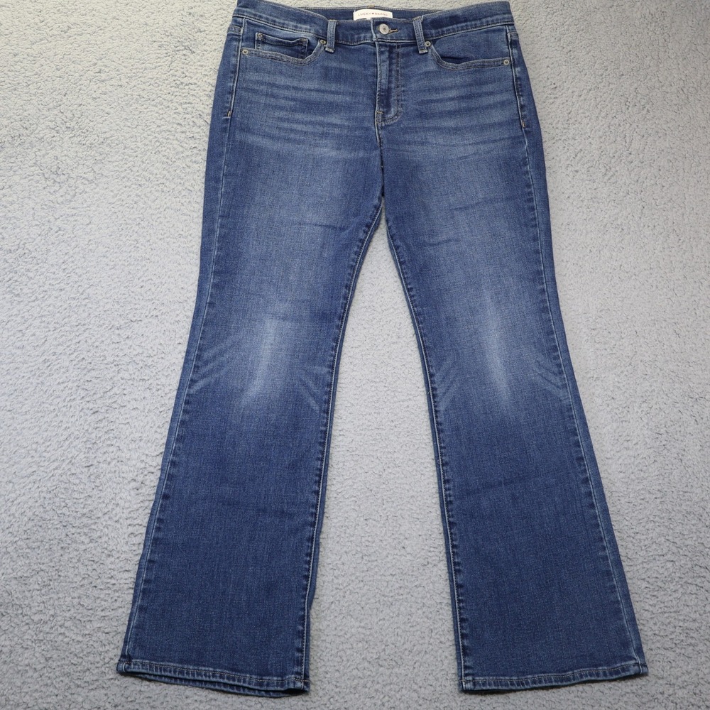 Lucky Brand Sweet Mid Rise Bootcut Jeans Blue Denim 12/31 A
